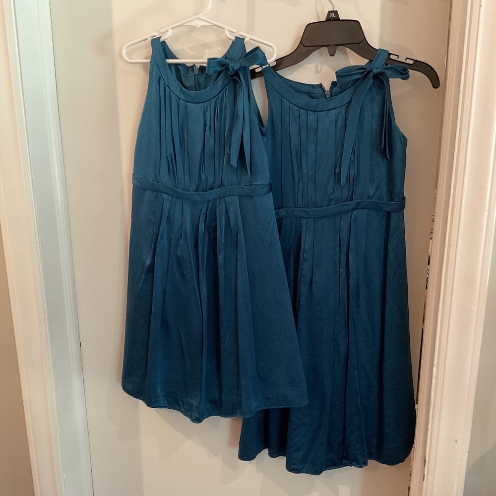 2 adorable matching 100 silk dresses for 2 sisters or best friends!
